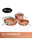 5-Piece Hamme Ti-Ceramic Nonstick Cookware Set