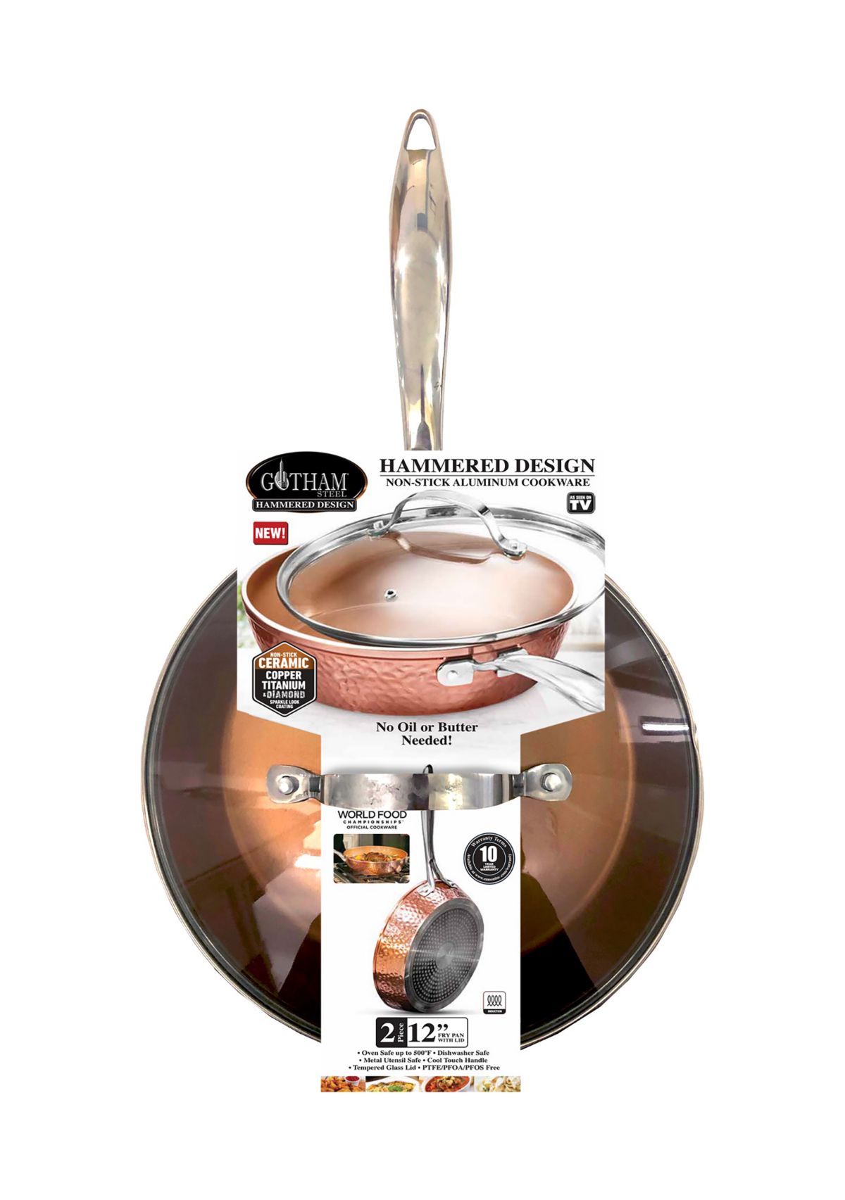 Nonstick Fry Pan with Glass Lid