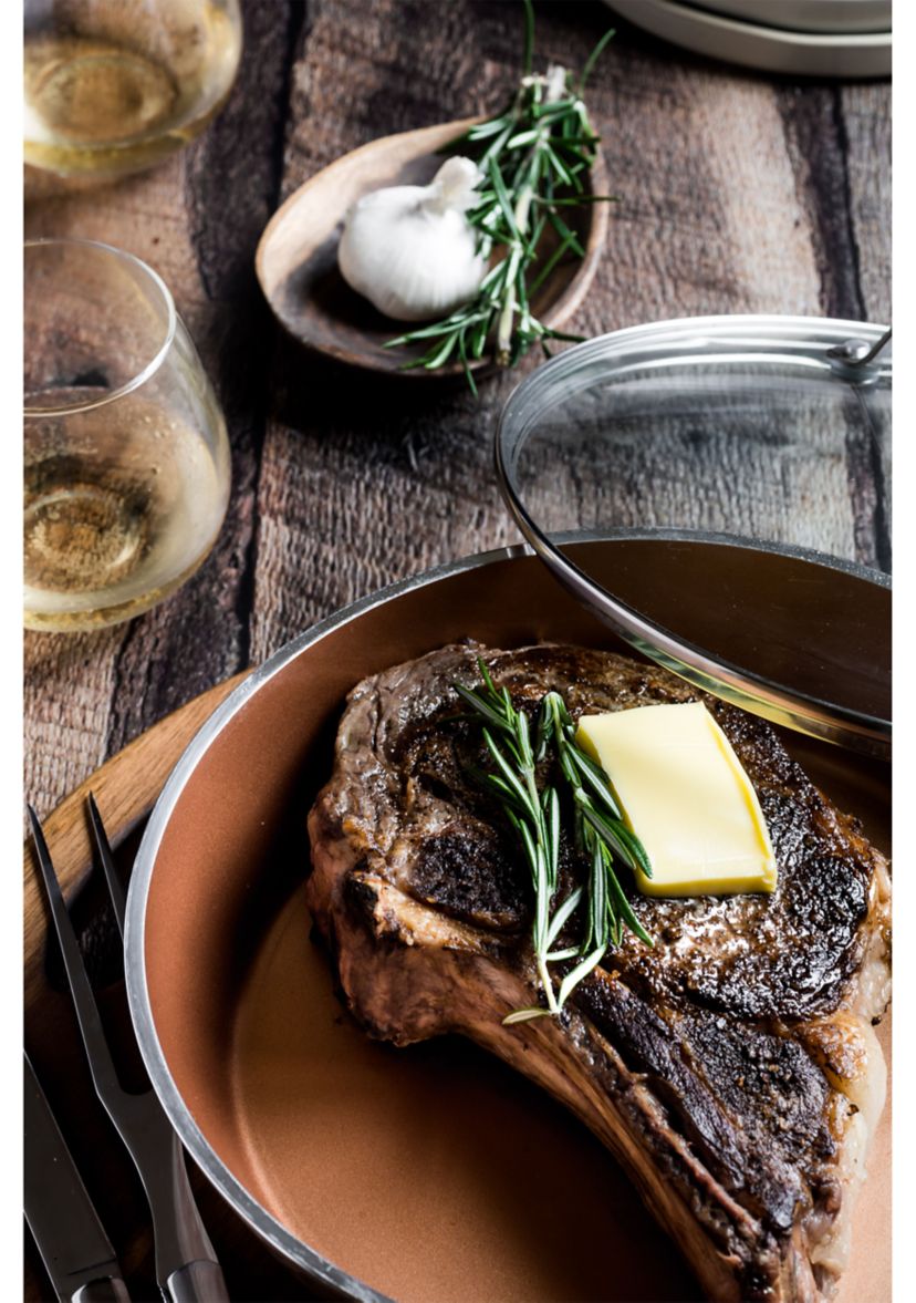 Nonstick Fry Pan with Glass Lid