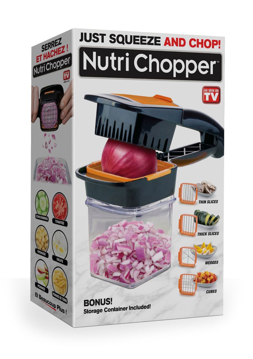 Nutri Chopper 5-in-1 Compact Portable Handheld Kitchen Slicer with Storage Container