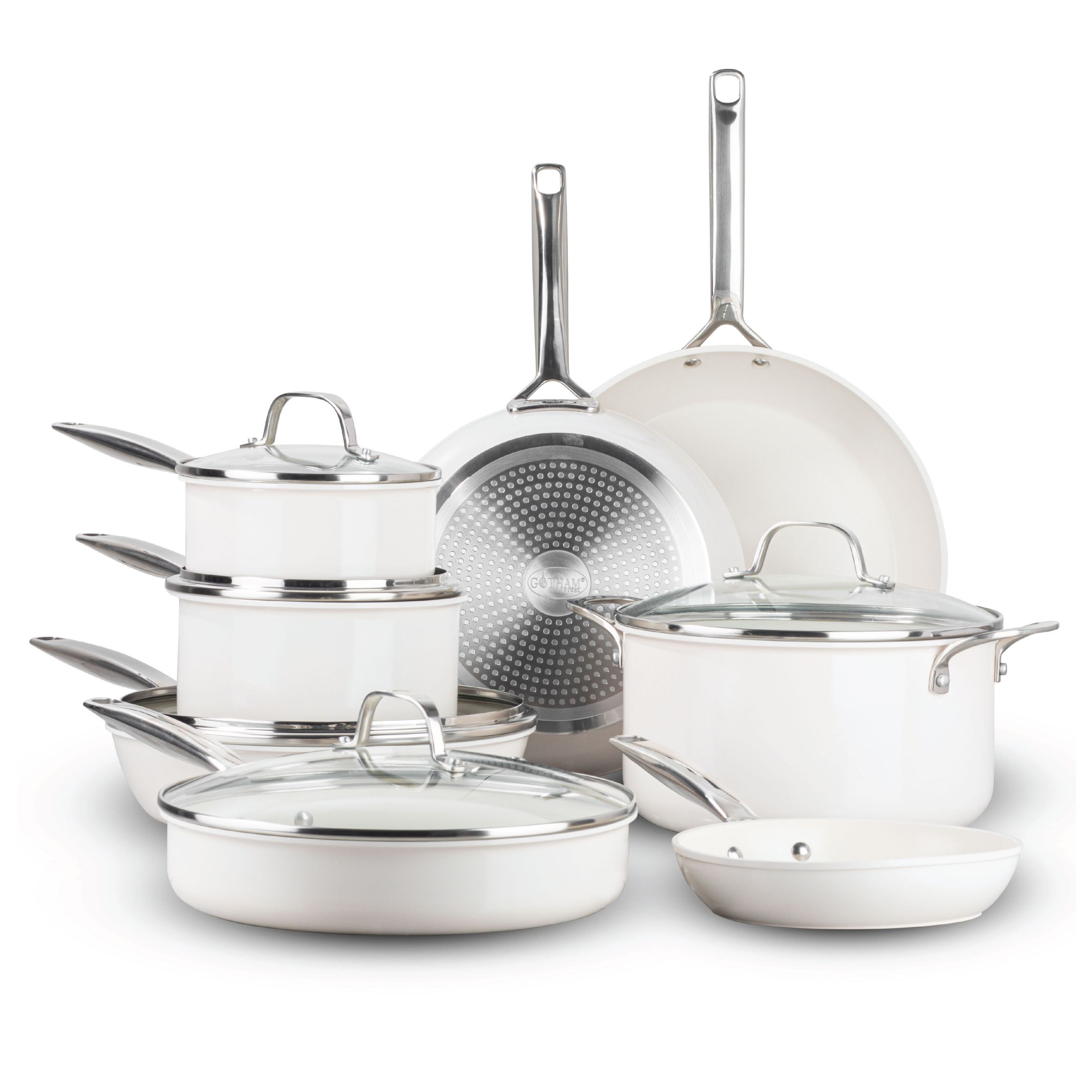 Pro Natural Collection 13-Piece Ceramic Coating Nonstick Cookware Set