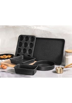 5-Piece Ultra-Durable Mineral And Diamond Infused Bakeware Set