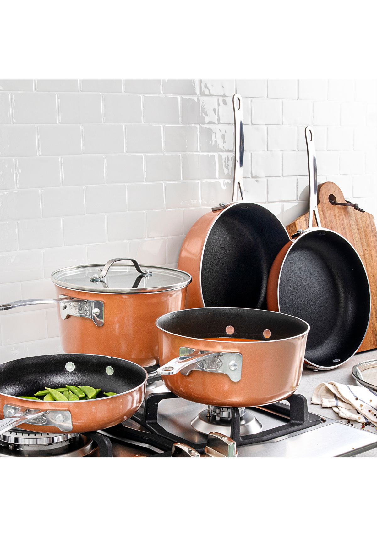 8-Piece Stackmaster Space Saving Stackable Cookware Set