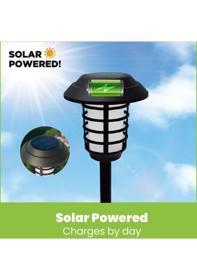 Solar Powered Pathway Lights 2 Modes 21 Lumens LED Landscape Path Lights 4-Pack