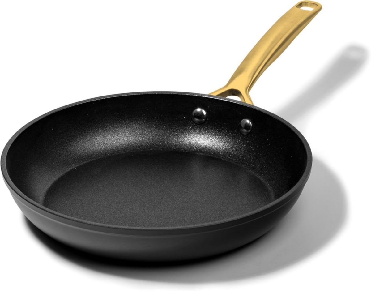 Granitestone Armor Max Gold 12 in. Hard Anodized Heavy Duty 4-Layer Ultra Release Nonstick Frying Pan