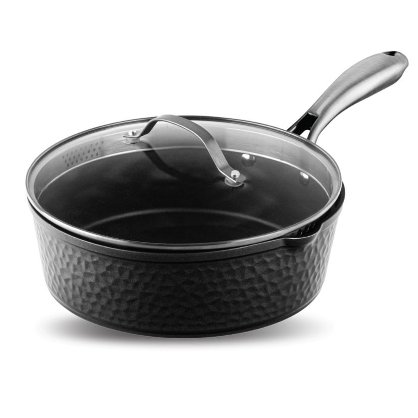 Gotham Steel Hammered Black 4 Qt. Saute Pan