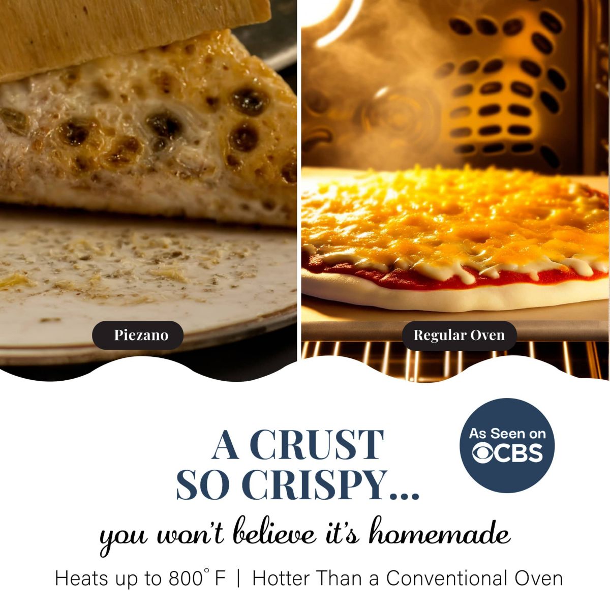 Piezano 12 in. Portable Countertop Stone Bake Indoor Grill Electric Oven Pizza Maker