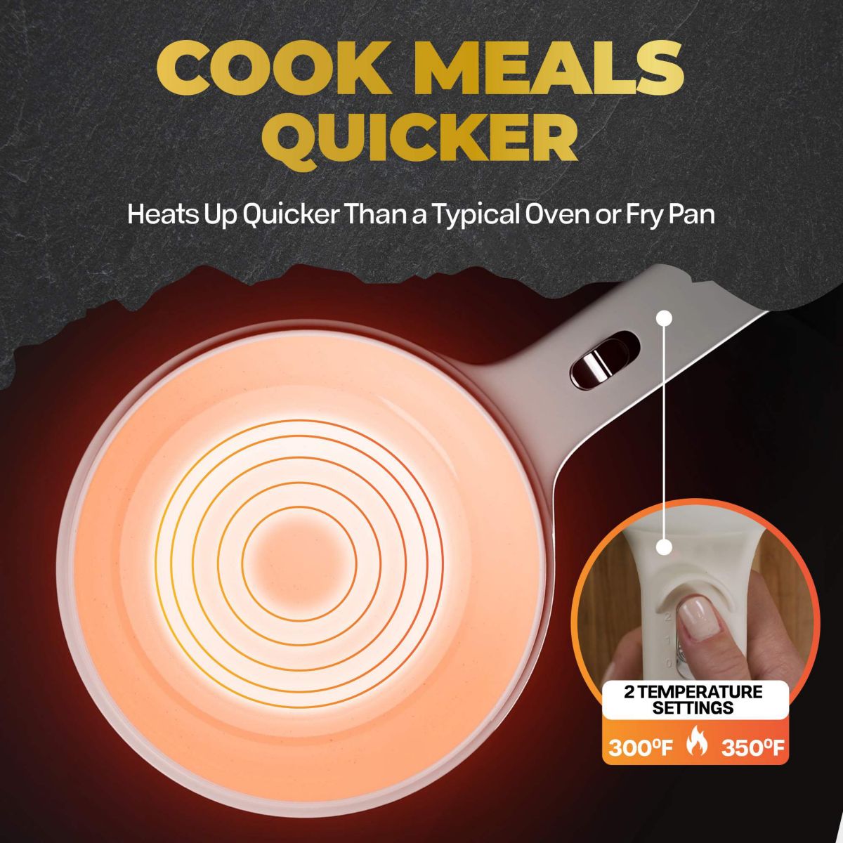 Ceramax 2.6 qt. Portable Ceramic Nonstick Electric Multi-Cooker Cooking Pot with Food Steamer