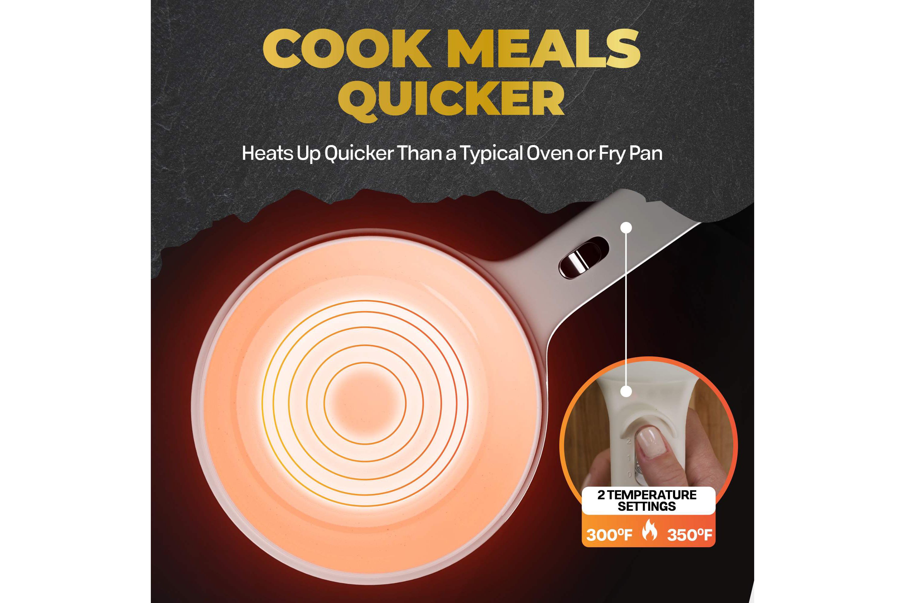 Ceramax 2.6 qt. Portable Ceramic Nonstick Electric Multi-Cooker Cooking Pot with Food Steamer