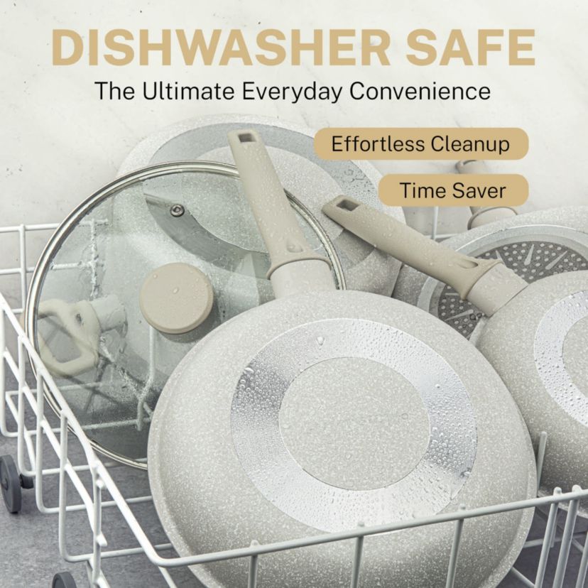 Desert Collection 20-Piece Nonstick Cookware Set with Utensils