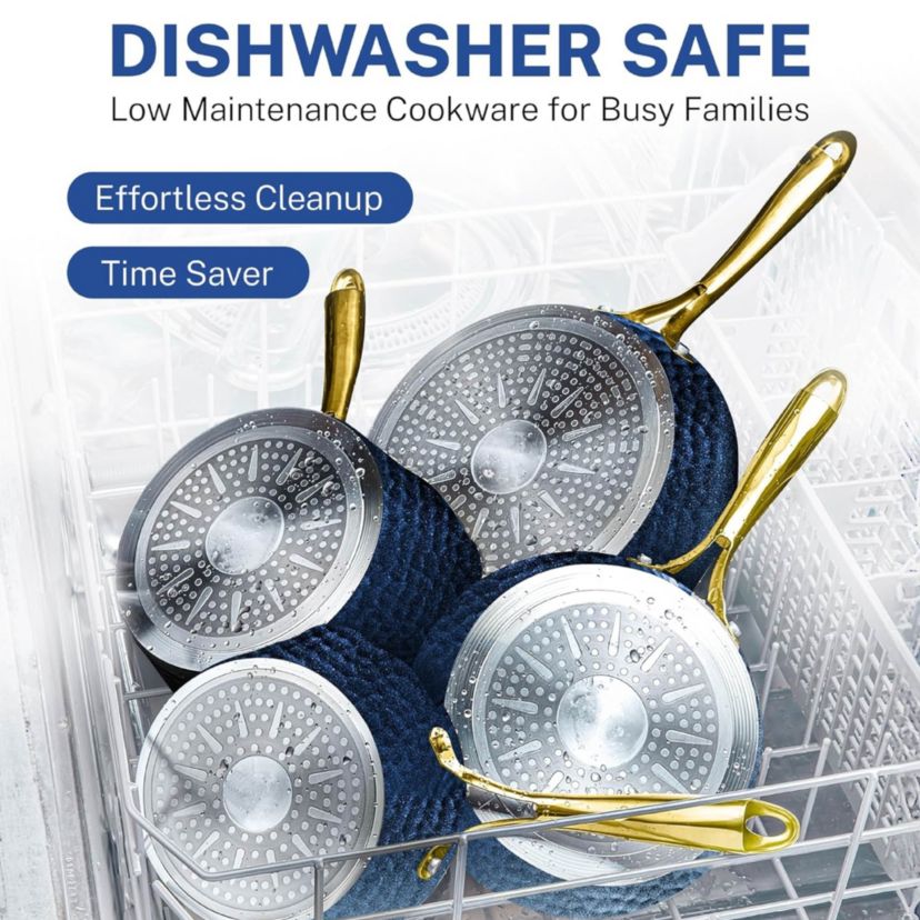 Charleston Collection 8 in. Hammered Ceramic Coating Nonstick Frying Pan