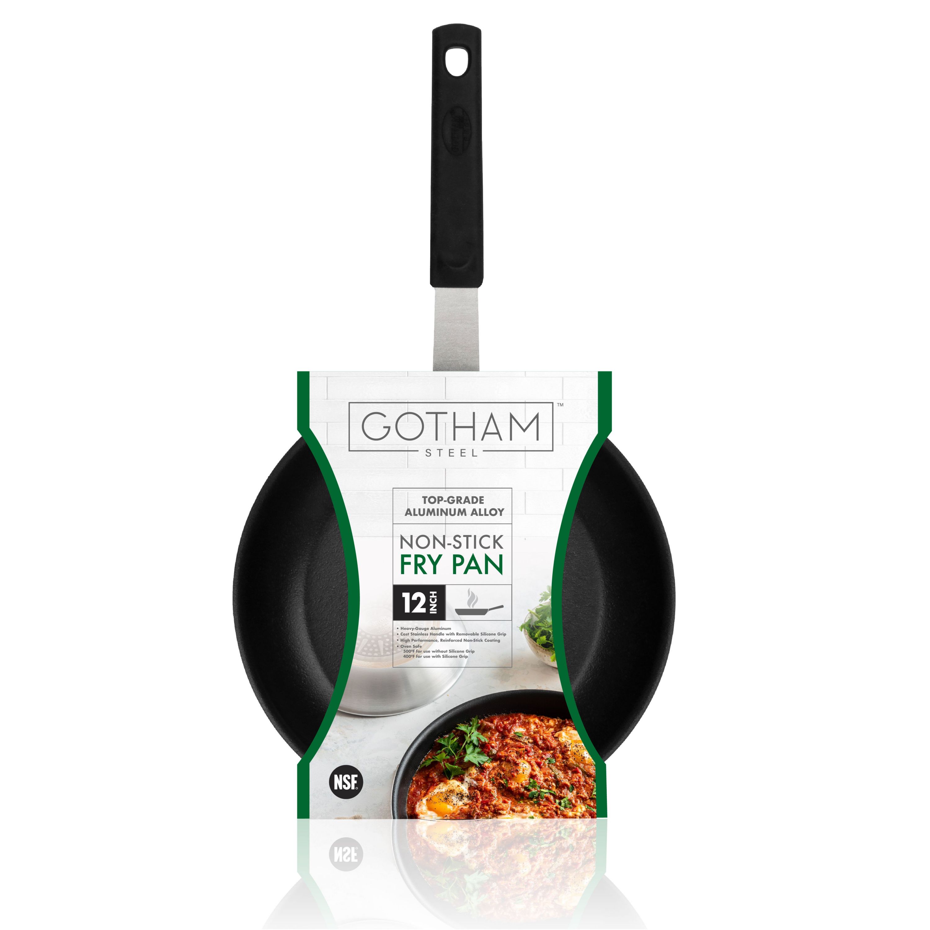 Gotham Steel Pro+ 12 in. Heavy-Gauge Commerical Grade High Performance Nonstick Frying Pan