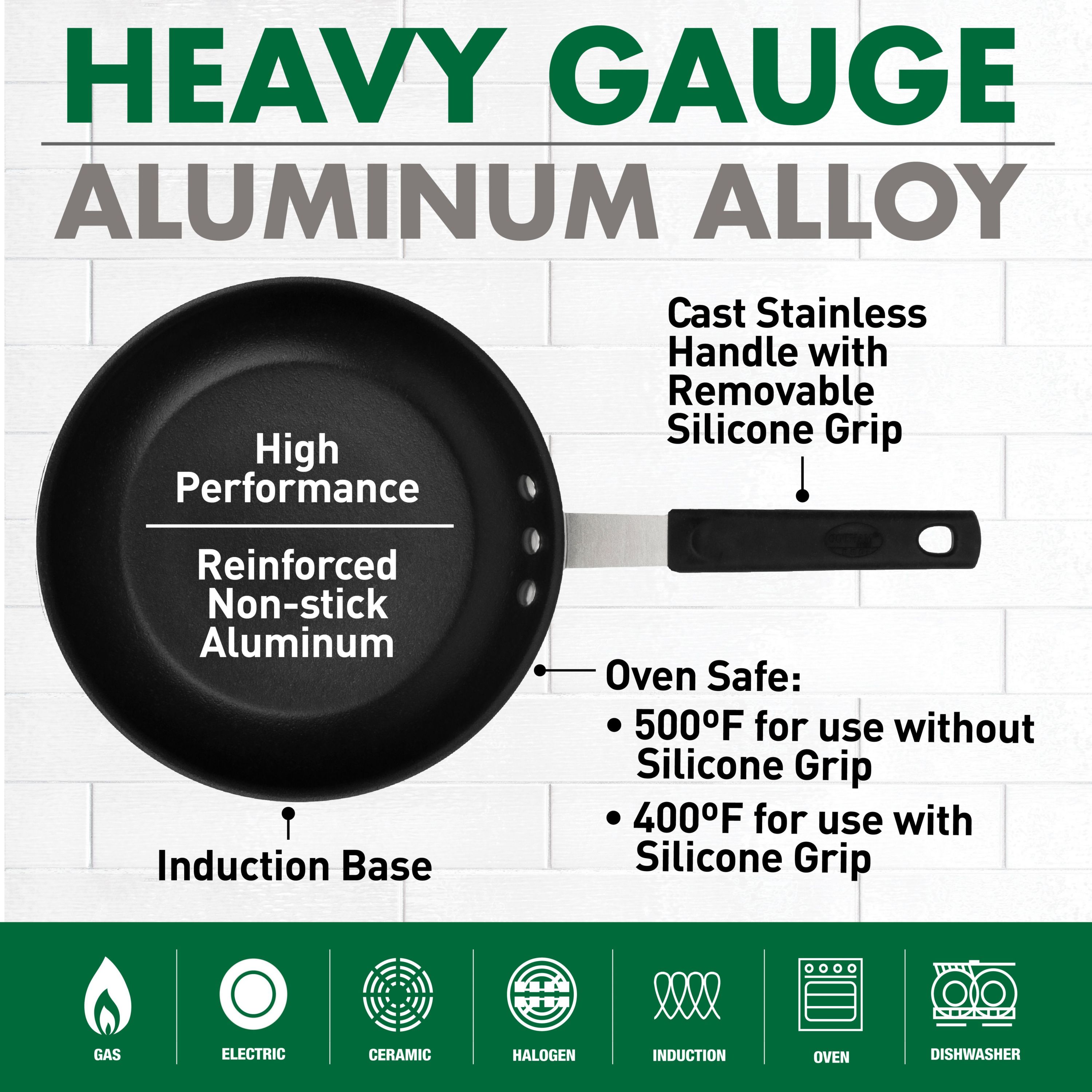Gotham Steel Pro+ 12 in. Heavy-Gauge Commerical Grade High Performance Nonstick Frying Pan