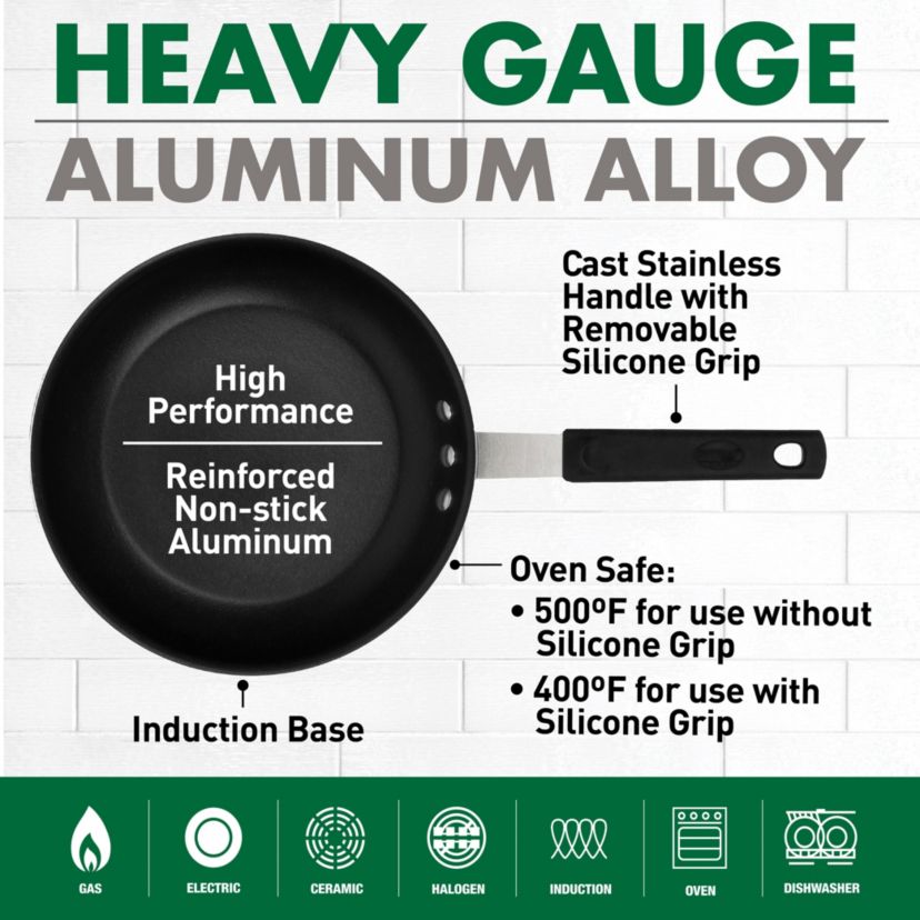 Gotham Steel Pro+ 12 in. Heavy-Gauge Commerical Grade High Performance Nonstick Frying Pan