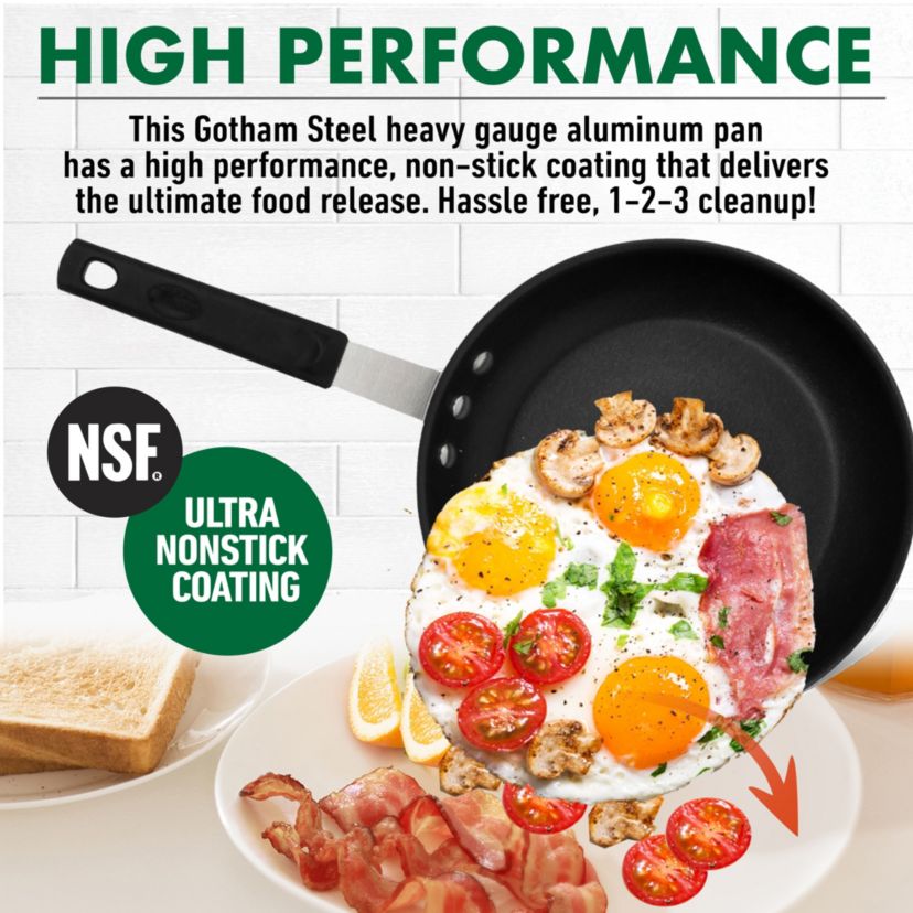 Gotham Steel Pro+ 12 in. Heavy-Gauge Commerical Grade High Performance Nonstick Frying Pan