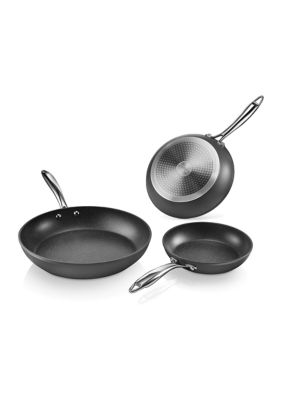 Professional -Piece Aluminum Hard Anodized Diamond and Mineral Coating Ultimate Nonstick Premium Frying Pans