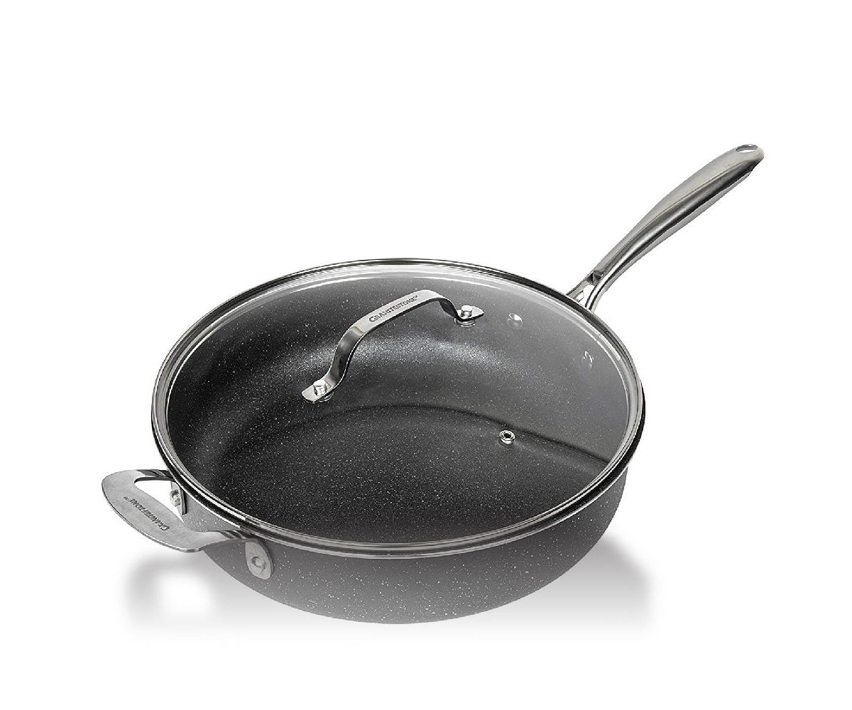 Granitestone 5.5 Quart Non-stick Sauté Pan with Lid