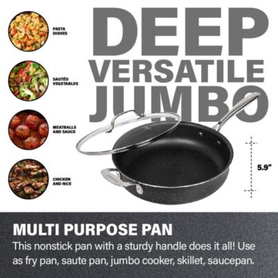 Granitestone 5.5 Quart Non-stick Sauté Pan with Lid