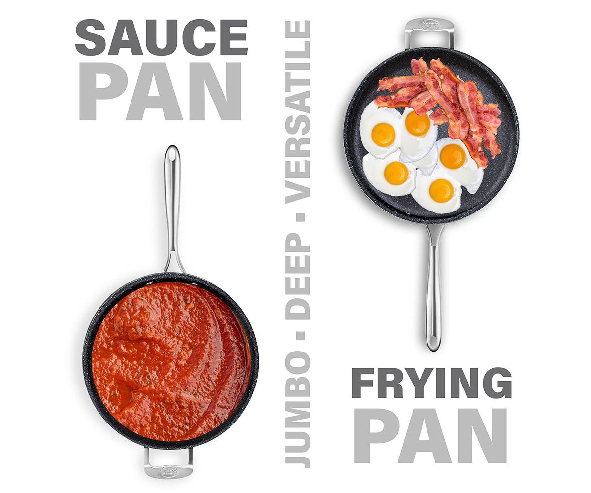 Granitestone 5.5 Quart Non-stick Sauté Pan with Lid