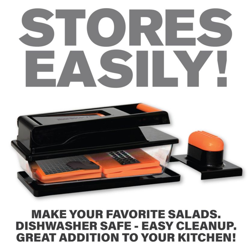 Nutri Slicer XL 4-in-1 Portable Easy Storage Handheld Kitchen Slicer with Storage Container