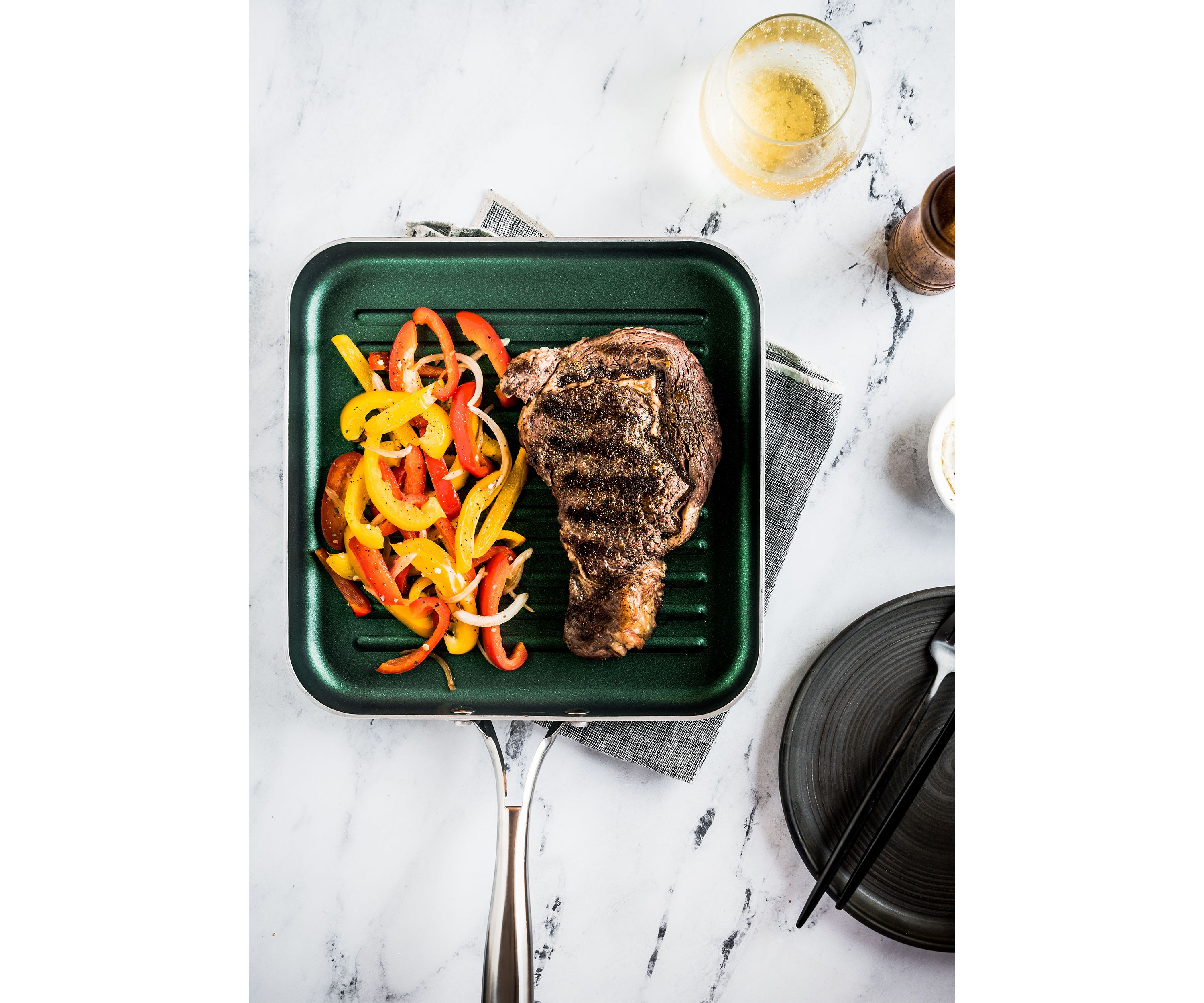 10 Piece Ultra-Durable Mineral and Diamond Infused Cookware Set