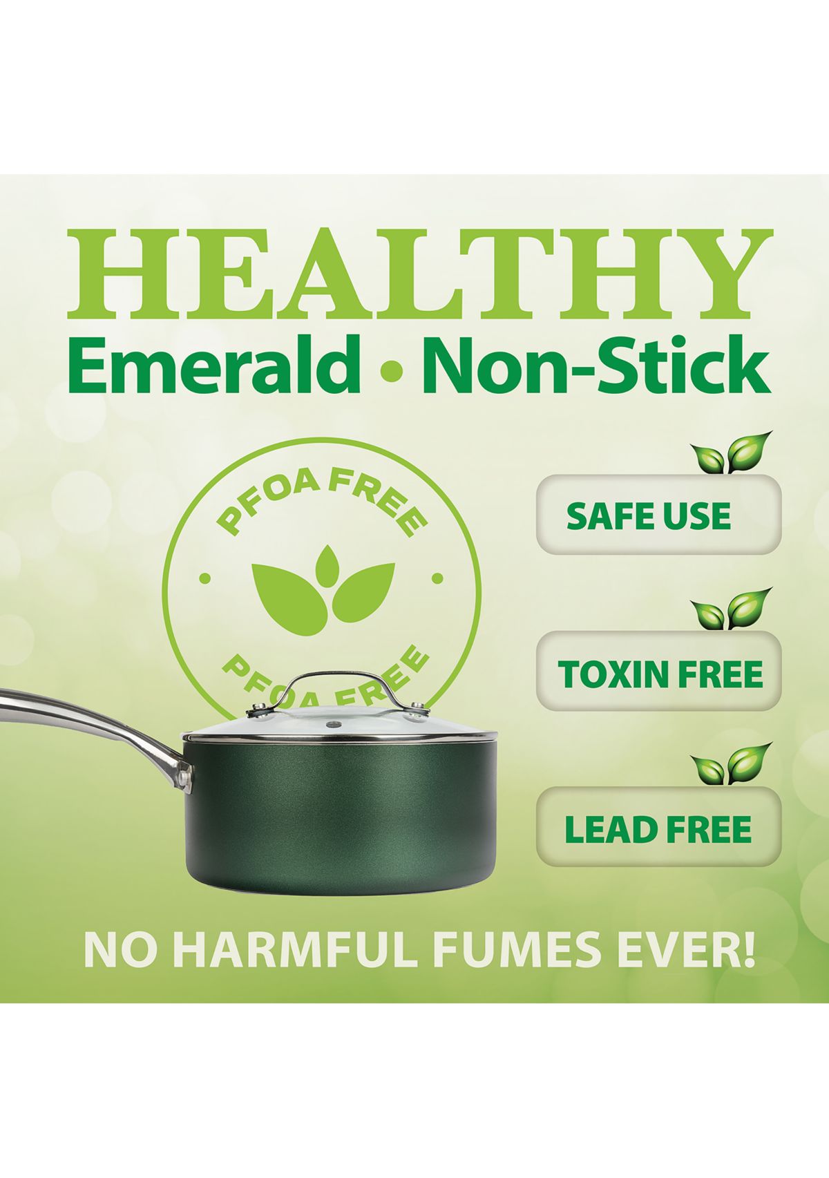 10 Piece Ultra-Durable Mineral and Diamond Infused Cookware Set