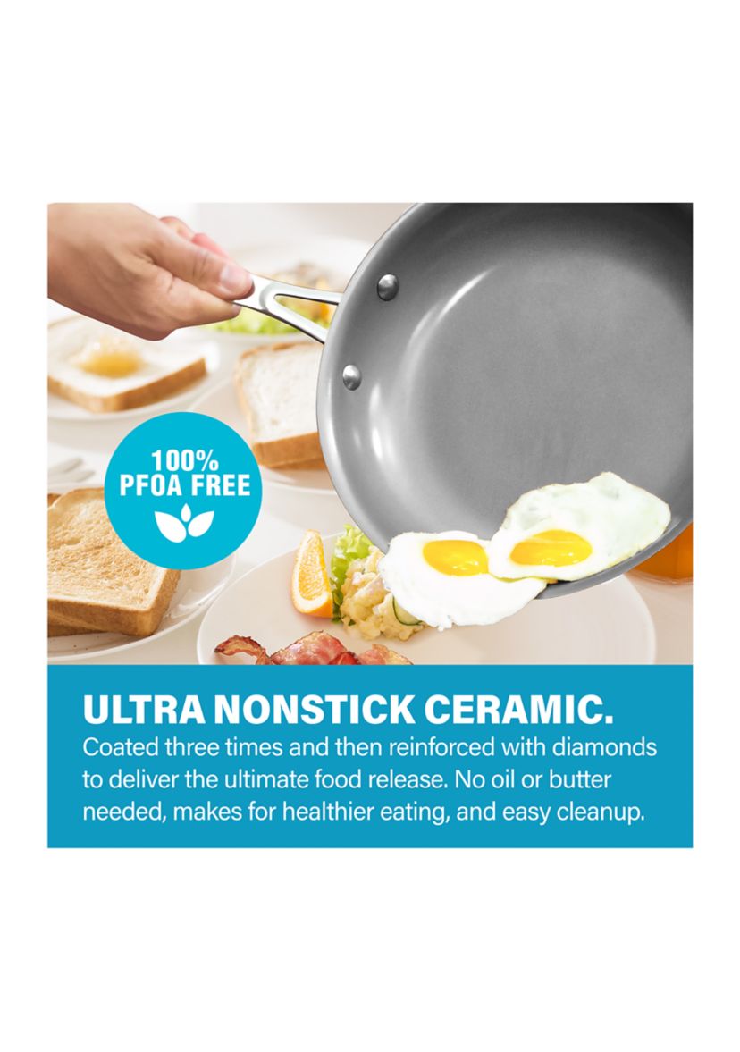 12-Piece Aqua Ti-Ceramic Nonstick Cookware Set