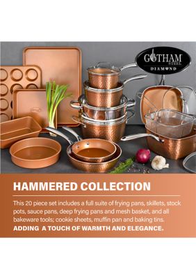 Gotham Steel Hammered Cookware + Bakeware Set, 15 pc - Kroger