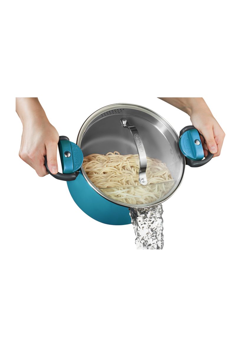 5 Quart Ocean  Ti-Ceramic Nonstick Pasta Pot with Built In Strainer and Twist N Lock Handles