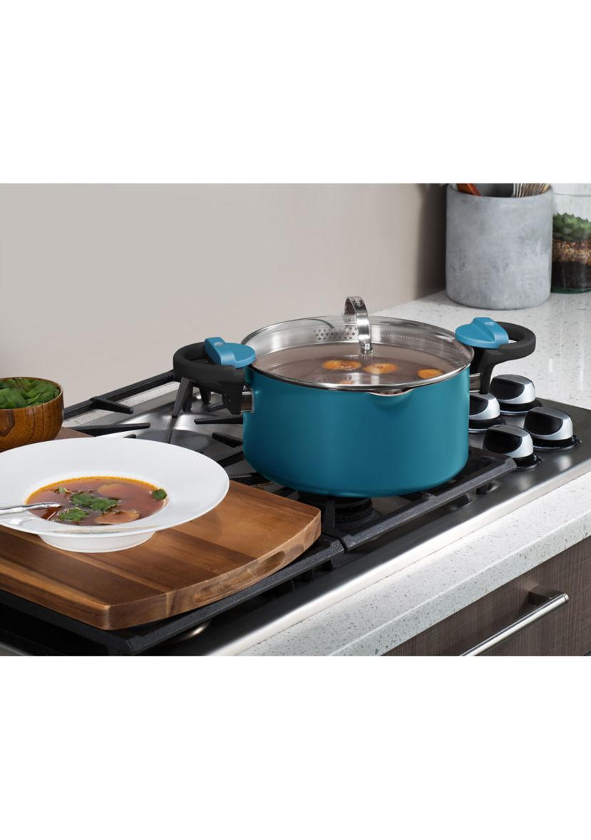 5 Quart Ocean  Ti-Ceramic Nonstick Pasta Pot with Built In Strainer and Twist N Lock Handles