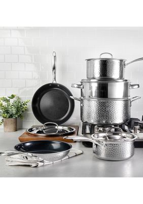 Bloomhouse 12 Piece Triply Stainless Steel Cookware Set w/ Non-Stick N