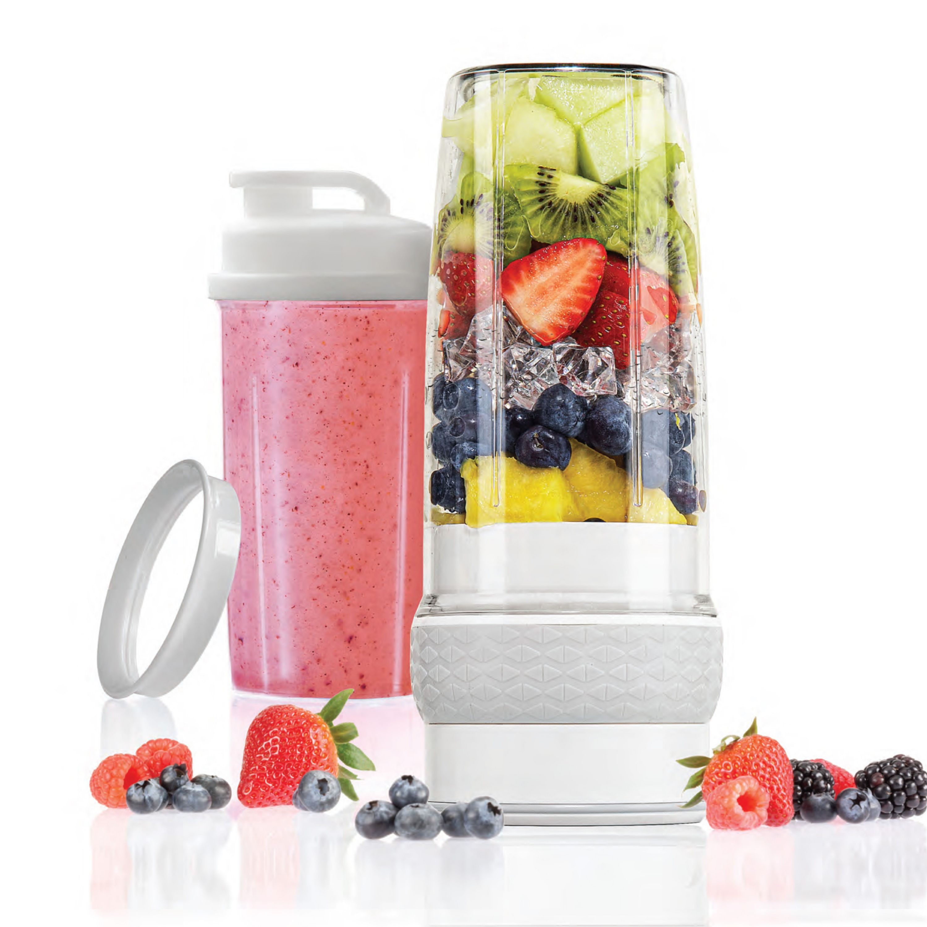 26 oz. Single Speed Rechargeable Portable Bionic 6-Blade Blender with Accessories