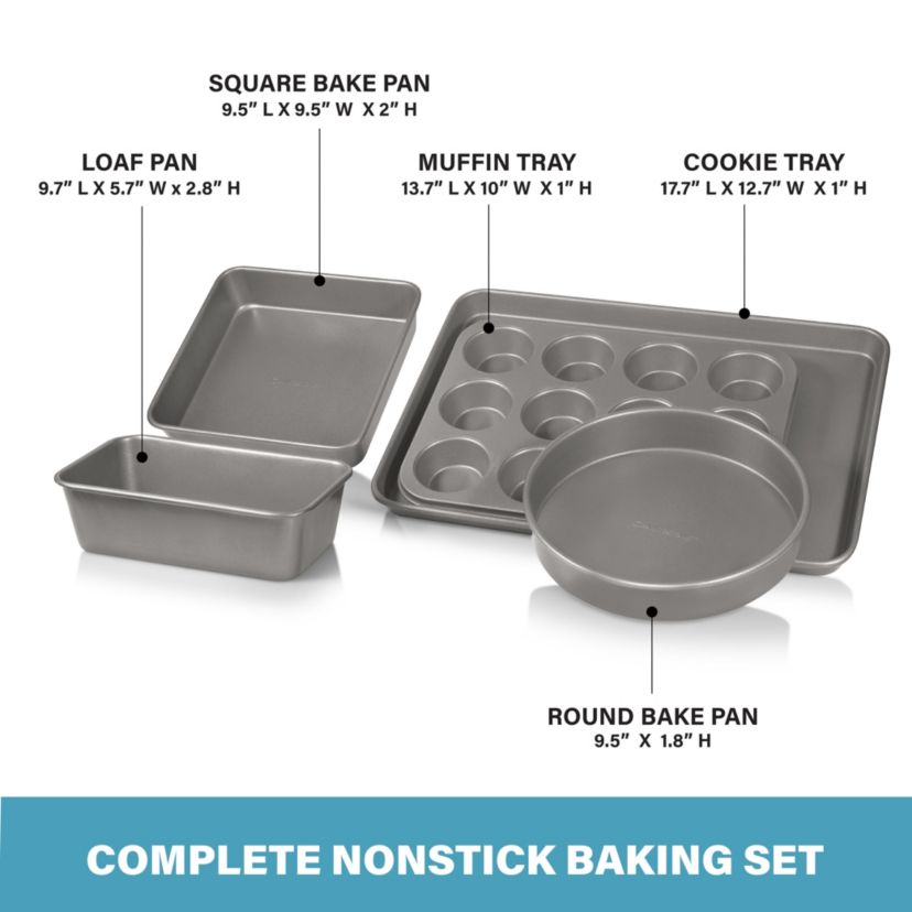 Gotham Steel Professional 5-Piece Ti-Ceramic Nonstick Ultimate Bakeware Set
