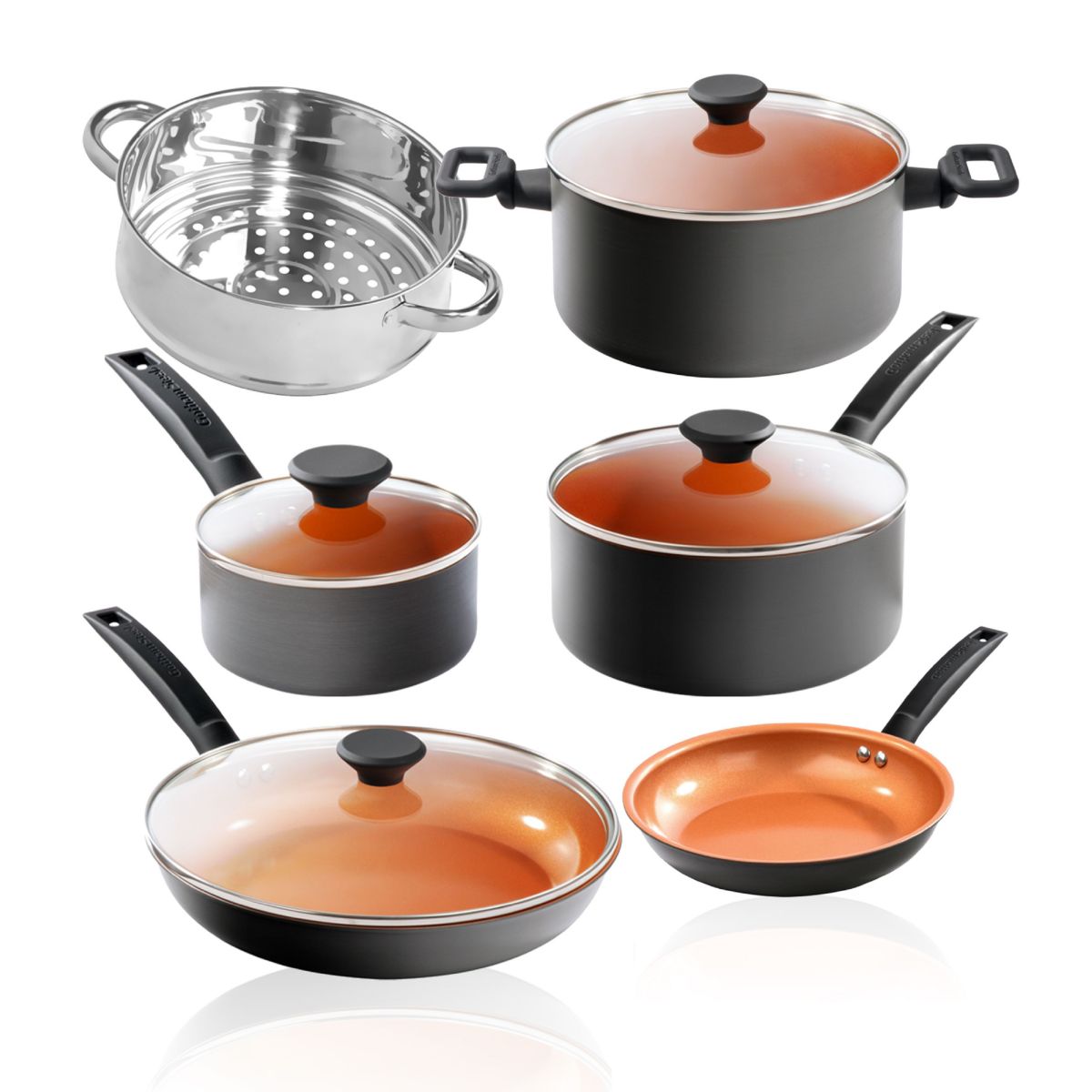 Gotham Steel Pro Premier Non-Stick Ceramic 10-Piece Cookware Set