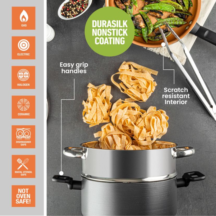 Gotham Steel Pro Premier Non-Stick Ceramic 10-Piece Cookware Set