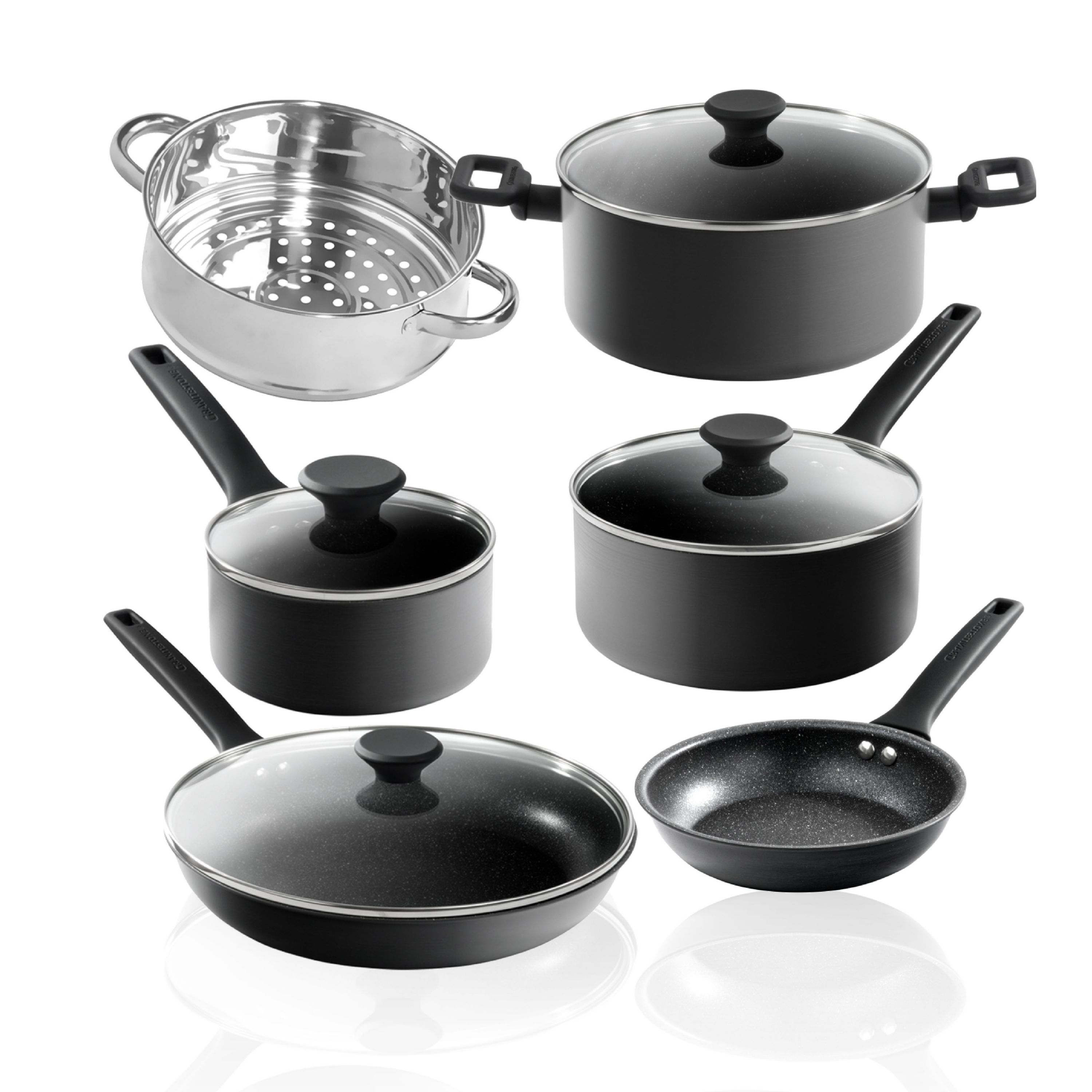 Gotham Steel Pro Preimer Hard Anodized Cermaic Coating Nonstick 10-Piece Cookware Set