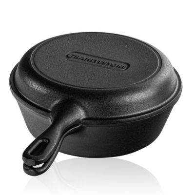 Cast Iron Seasoned 2 in 1 Cooker Pot