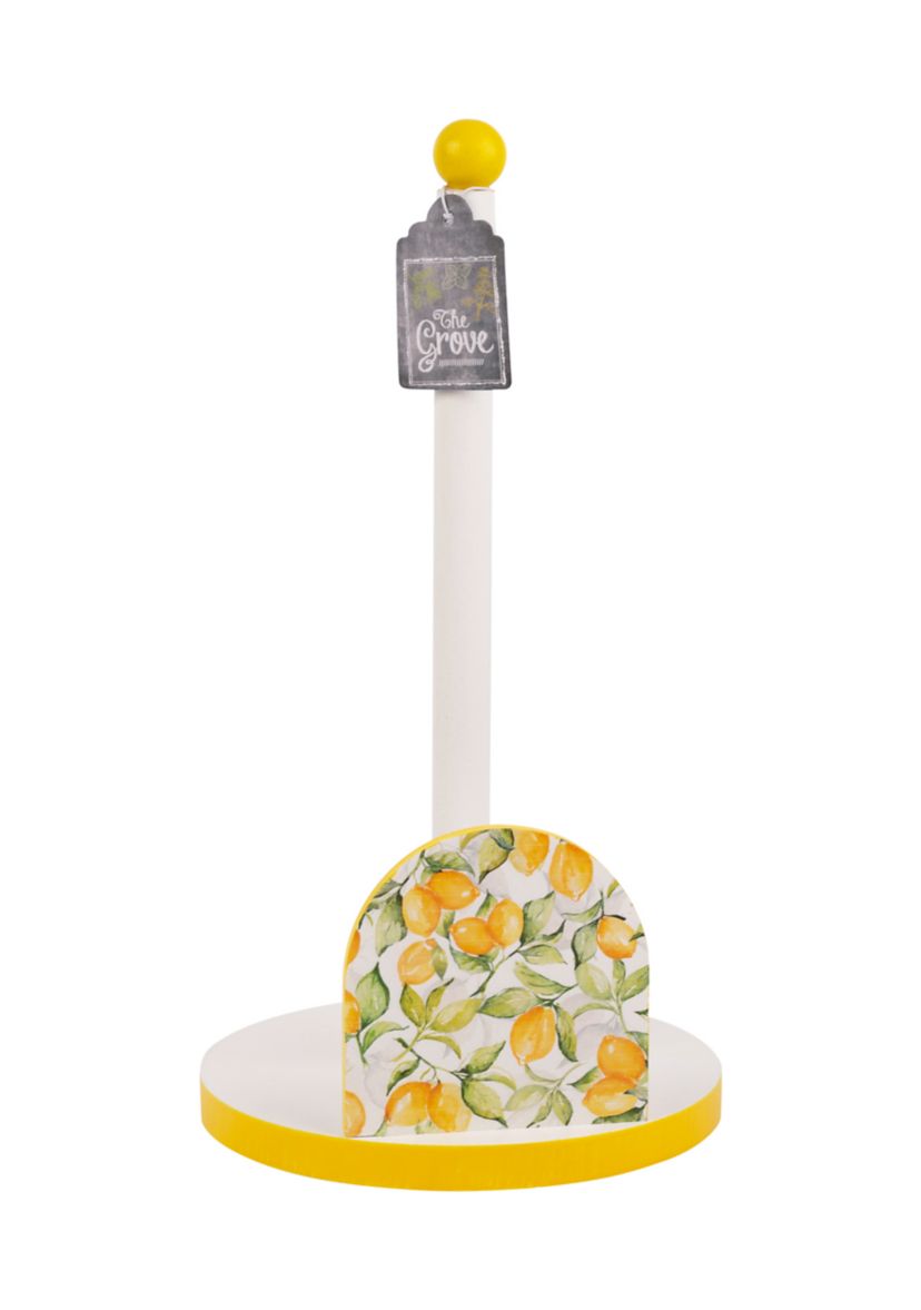 Lemon Printed Paper Towel Holder