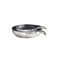 2-Pk Biltmore Non-Stick Stainless Steel 8 & 11-in Frying Pans