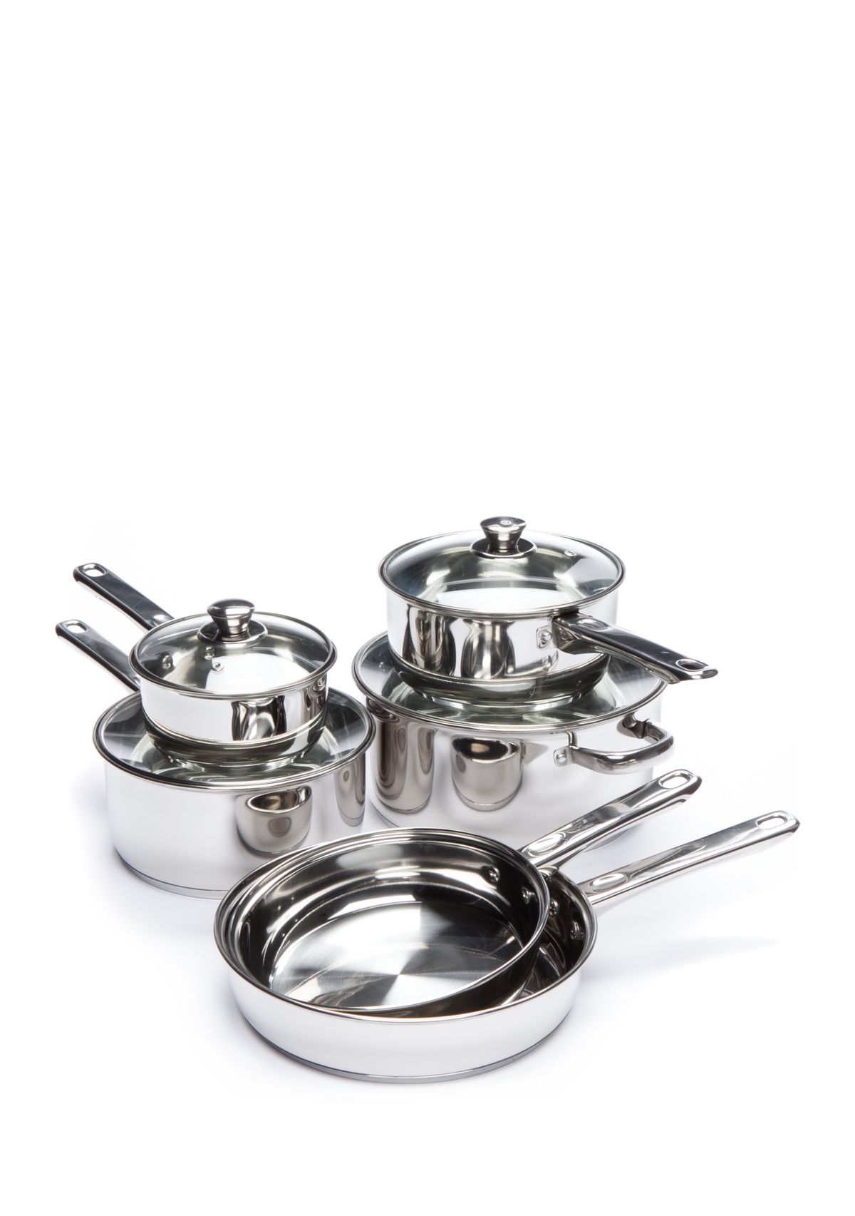 Stainless Steel 10-Piece Cookware Set