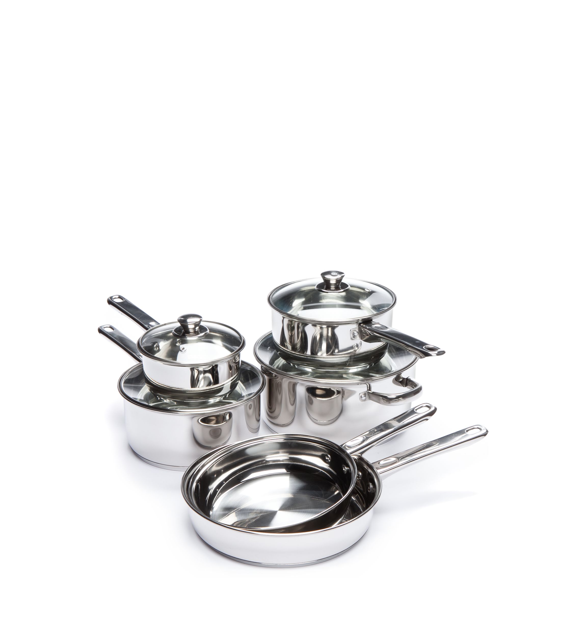 Stainless Steel 10-Piece Cookware Set
