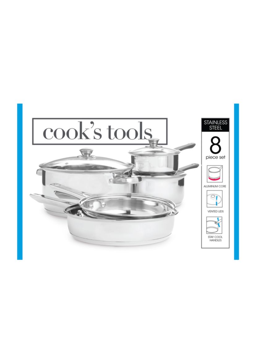  8-Piece Stainless Steel Cookware Set