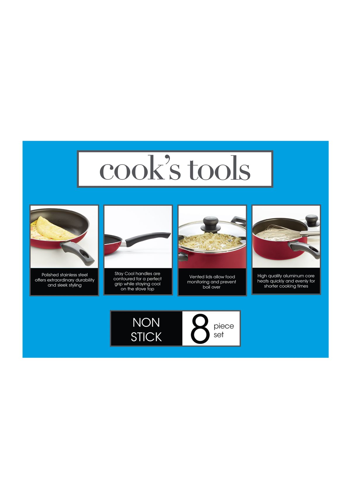 Non-Stick 8-Piece Cookware Set  