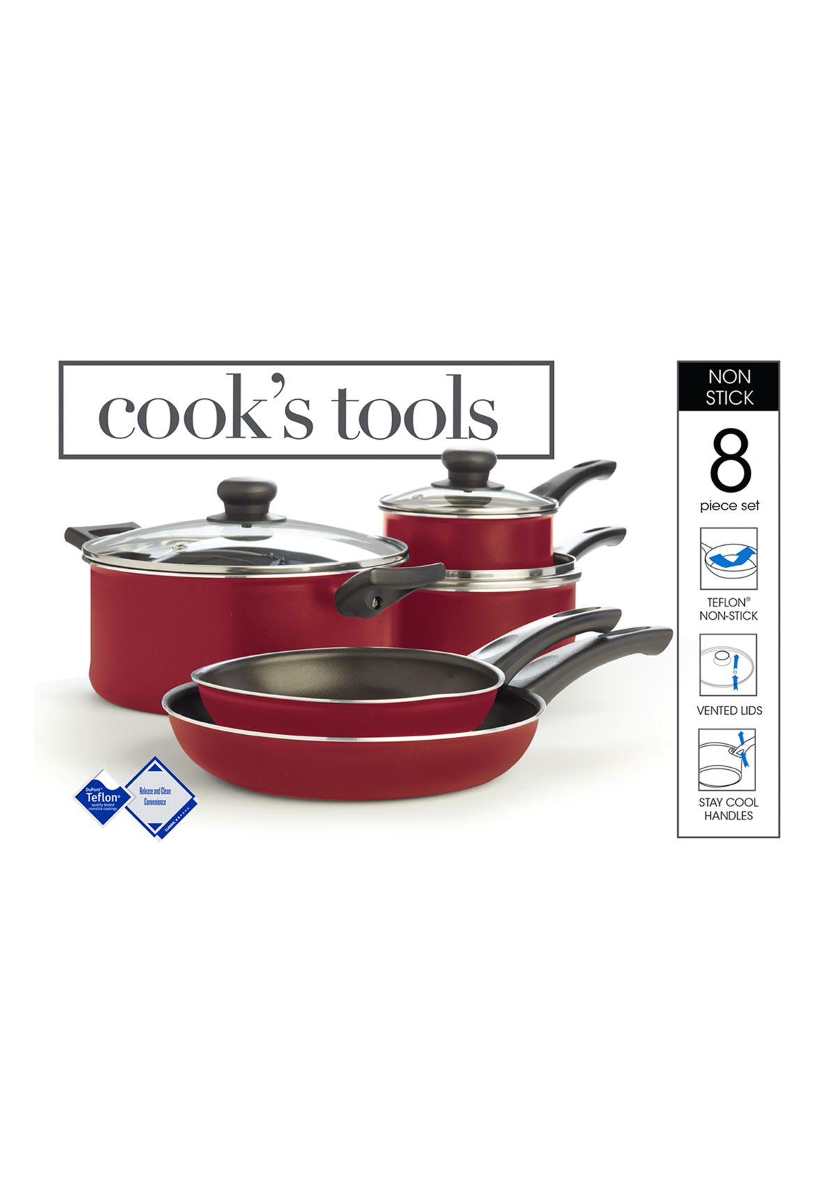  Non-Stick 8-Piece Cookware Set  