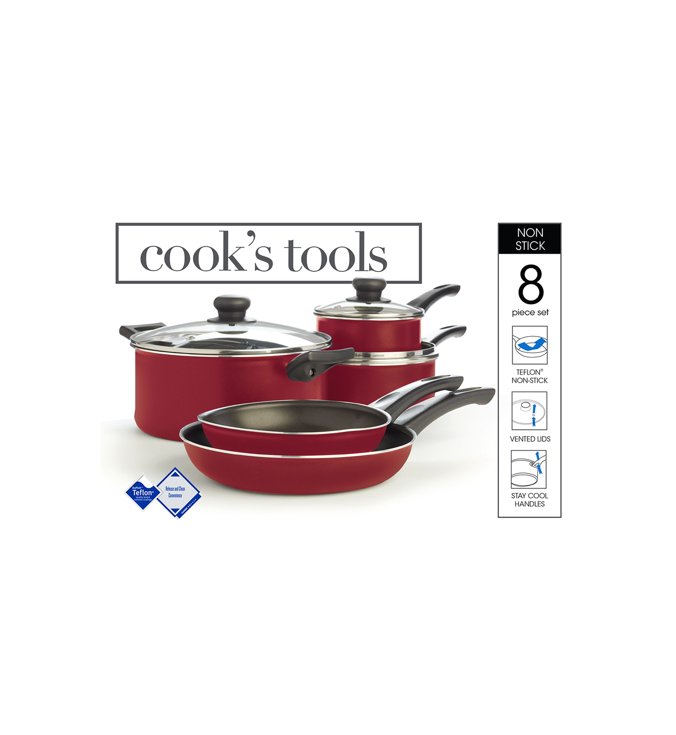  Non-Stick 8-Piece Cookware Set  