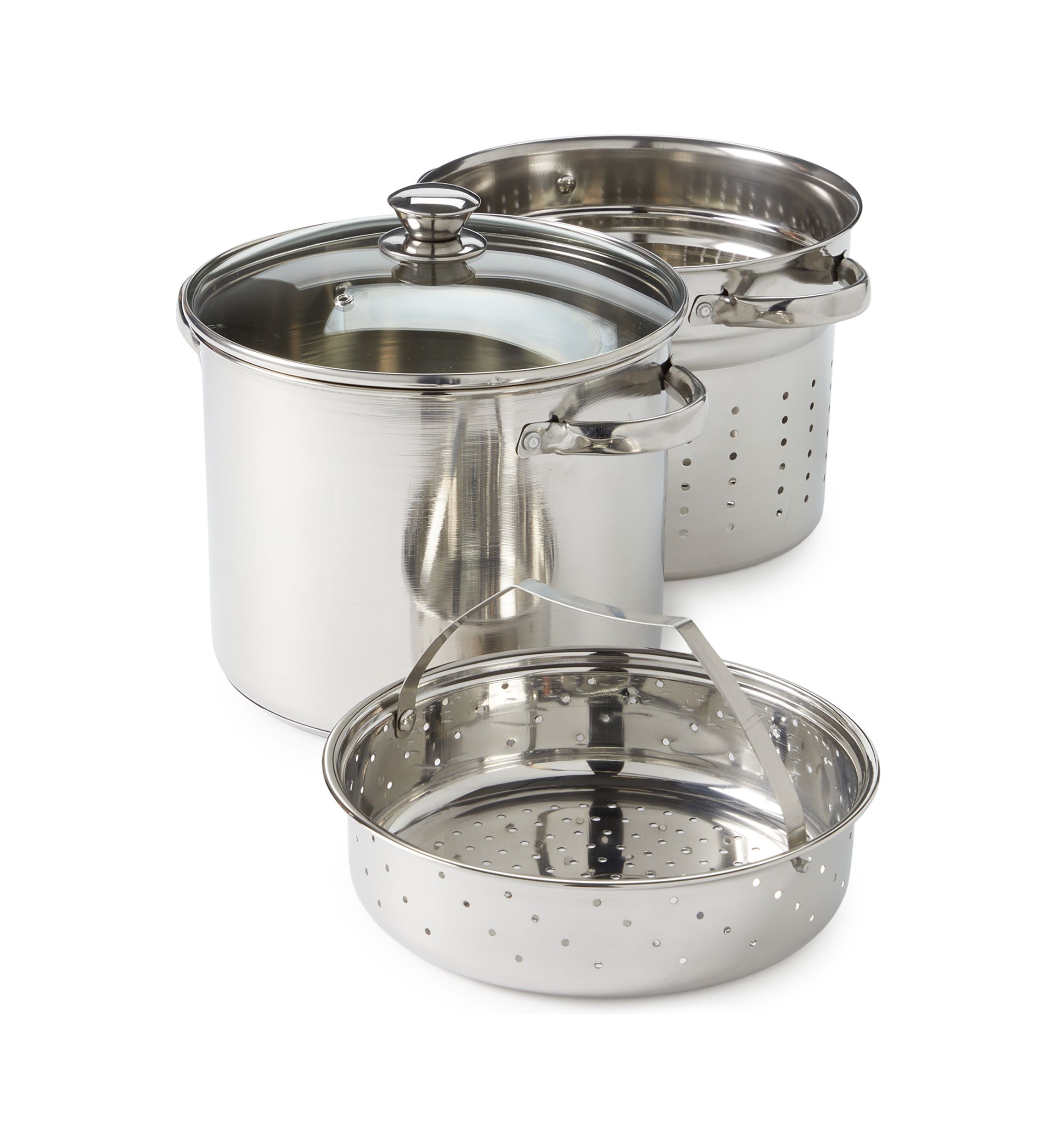 8 Quart Stainless Steel Multi Cooker Set