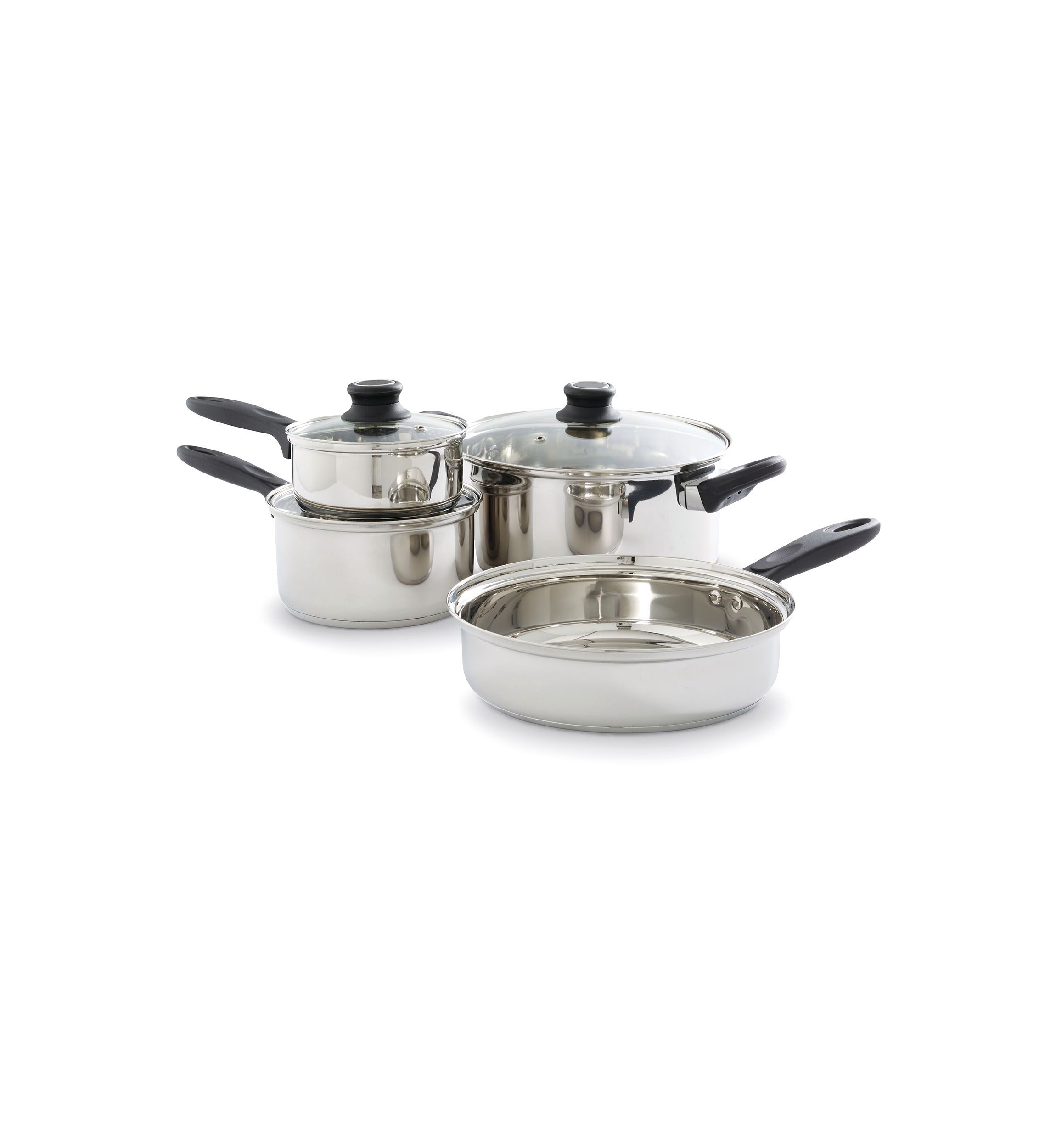 7 Piece Stainless Steel Cookware Set 