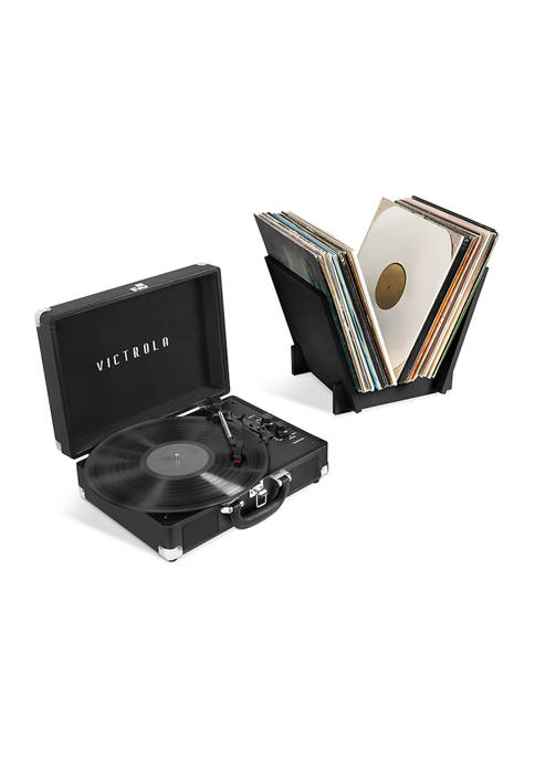 Victrola Journey+ Bluetooth Suitcase Record Player with Matching