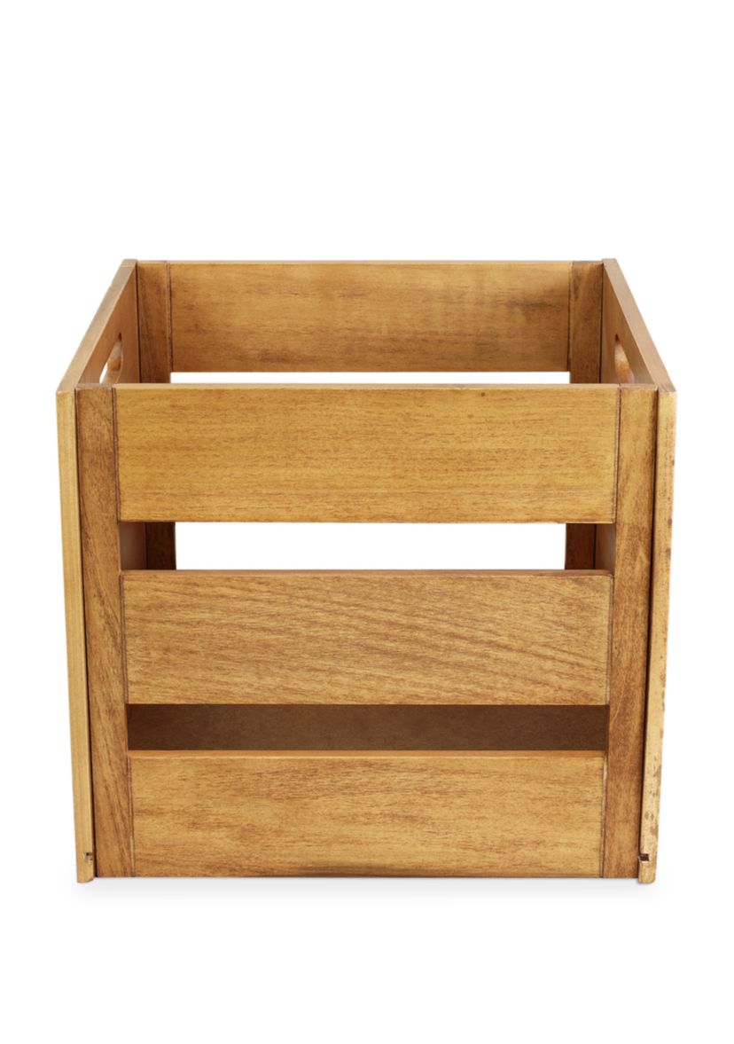 Victrola Wooden Record and Vinyl Crate:No Size:WOOD (BROWN)
