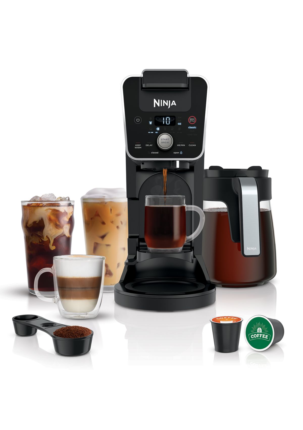 DualBrew Coffeemaker for Pods or Grounds